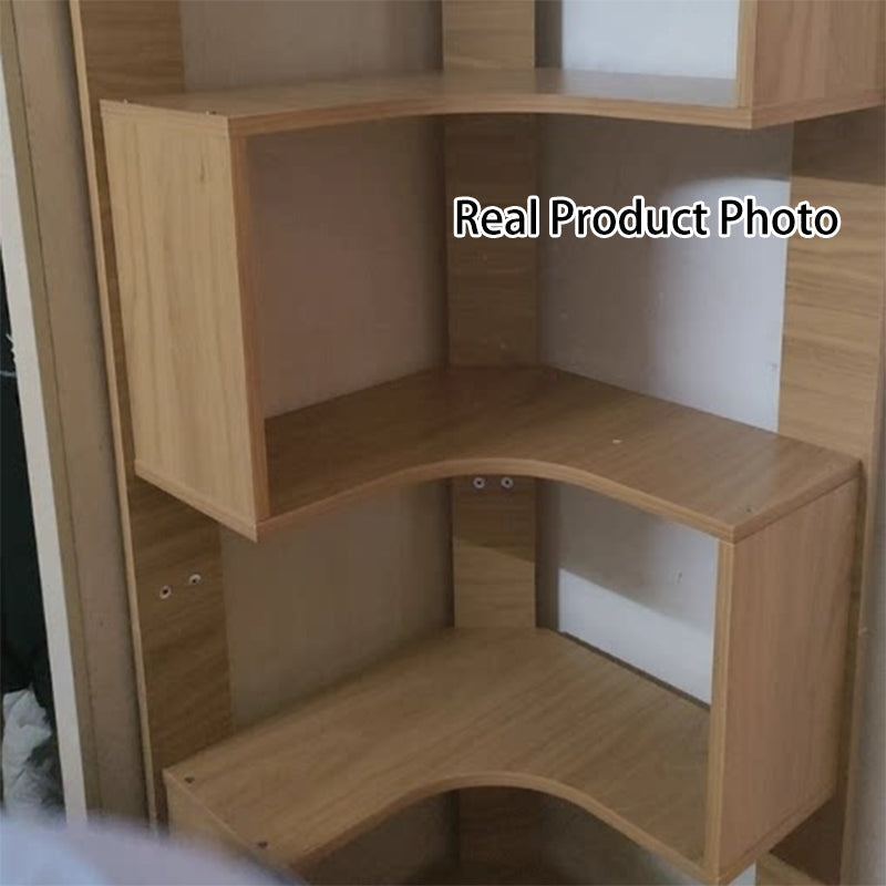 Modern Minimalist Rectangular MDF Bookshelves 6-Tier For Living Room