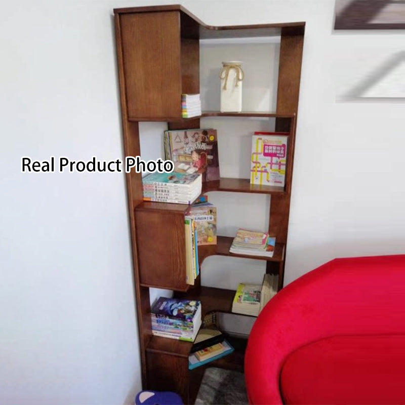 Modern Minimalist Rectangular MDF Bookshelves 6-Tier For Living Room