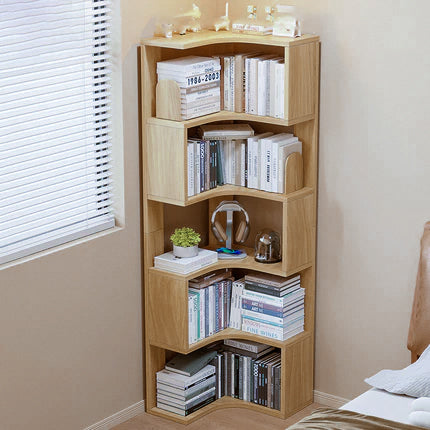 Modern Minimalist Rectangular MDF Bookshelves 6-Tier For Living Room