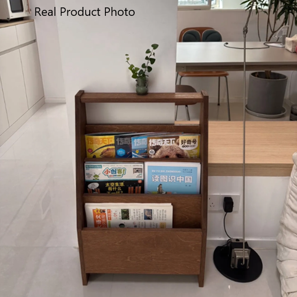 Contemporary Retro Rectangular Particle Board Bookshelves 3-Shelf For Home Office