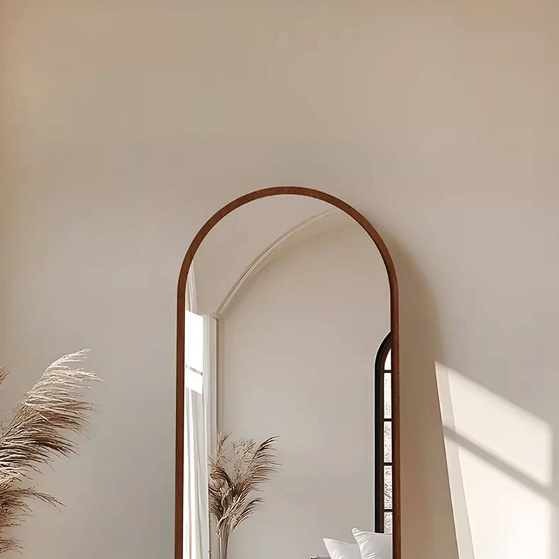 Contemporary Retro Pine & MDF Glass Rectangular Full-Length Floor Mirror Freestanding & Leaning Design For Bedroom & Living Room