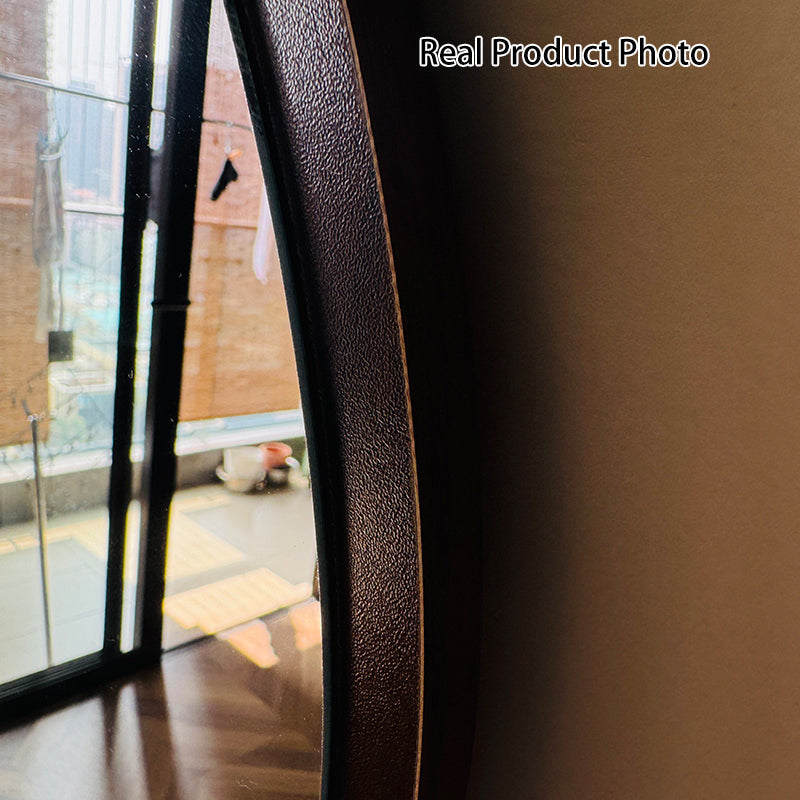Contemporary Retro Pine & MDF Glass Rectangular Full-Length Floor Mirror Freestanding & Leaning Design For Bedroom & Living Room
