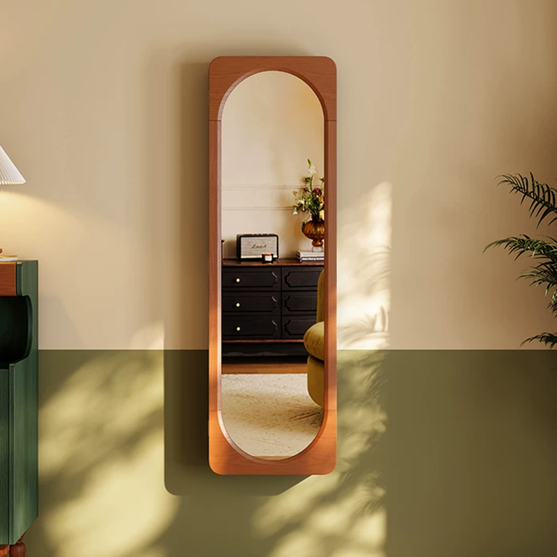 Multi-Functional Space-Saving Wall-Mounted Full-Length Wall Mirror - French Mirror With Hidden Storage & Wardrobe Organizer For Bedroom