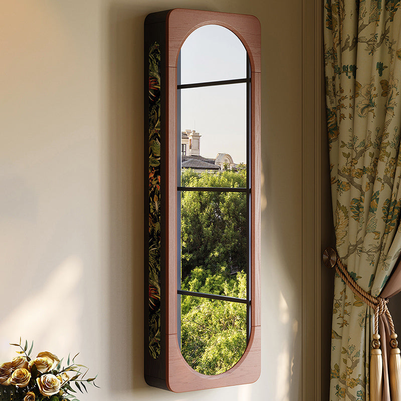 Multi-Functional Space-Saving Wall-Mounted Full-Length Wall Mirror - French Mirror With Hidden Storage & Wardrobe Organizer For Bedroom