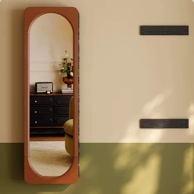 Multi-Functional Space-Saving Wall-Mounted Full-Length Wall Mirror - French Mirror With Hidden Storage & Wardrobe Organizer For Bedroom