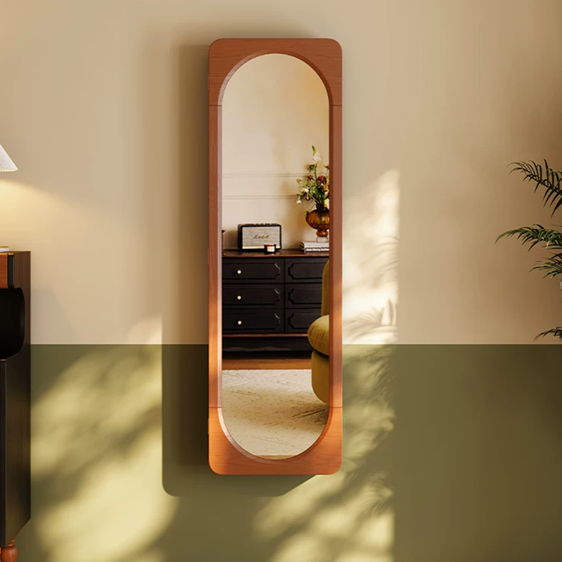 Multi-Functional Space-Saving Wall-Mounted Full-Length Wall Mirror - French Mirror With Hidden Storage & Wardrobe Organizer For Bedroom