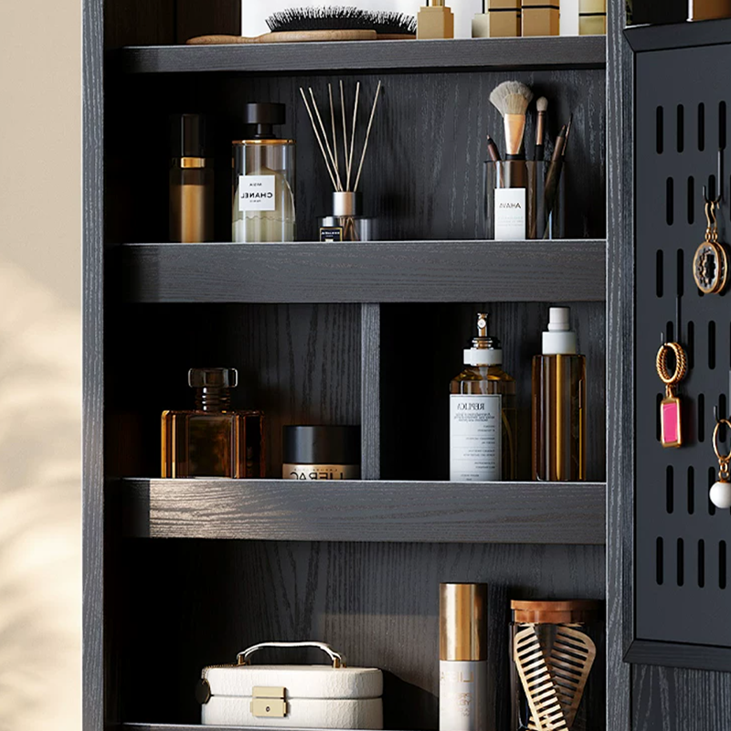 Multi-Functional Space-Saving Wall-Mounted Full-Length Wall Mirror - French Mirror With Hidden Storage & Wardrobe Organizer For Bedroom