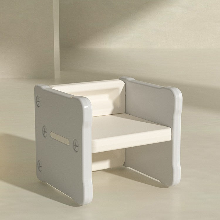 Contemporary Nordic Rectangular Hollow PE Kids Desk & Chair Set For Home Office