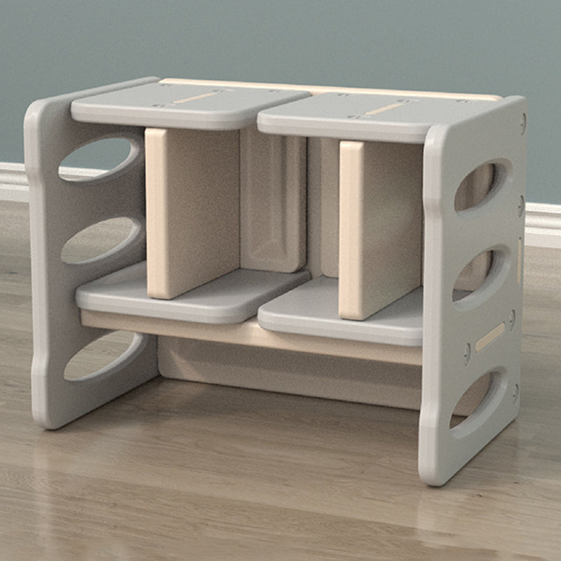 Contemporary Nordic Rectangular Hollow PE Kids Desk & Chair Set For Home Office