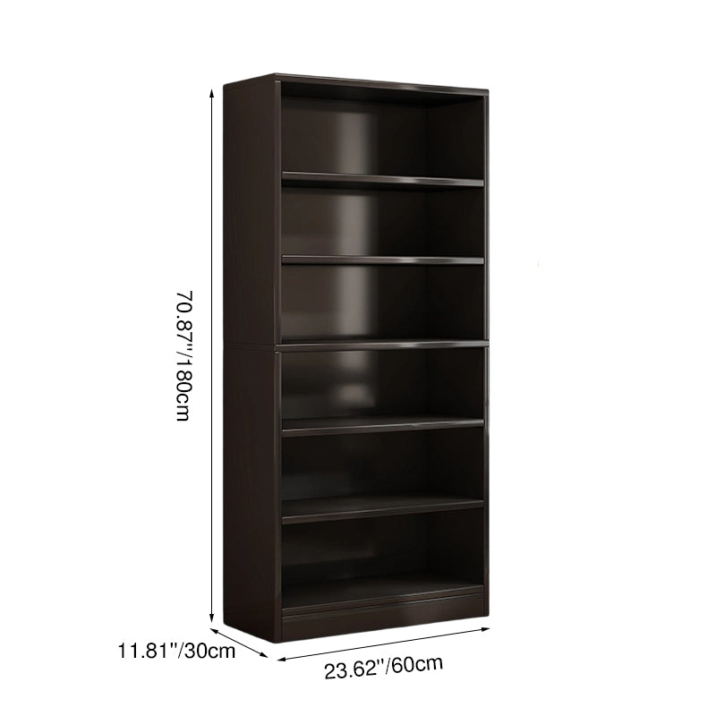 Modern Minimalist Rectangular Solid Wood Eco-Board Bookshelf 6-Tier For Home & Office