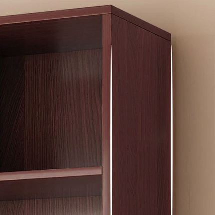 Modern Minimalist Rectangular Medium Density Fiberboard Bookshelf 5-Tier For Home Office