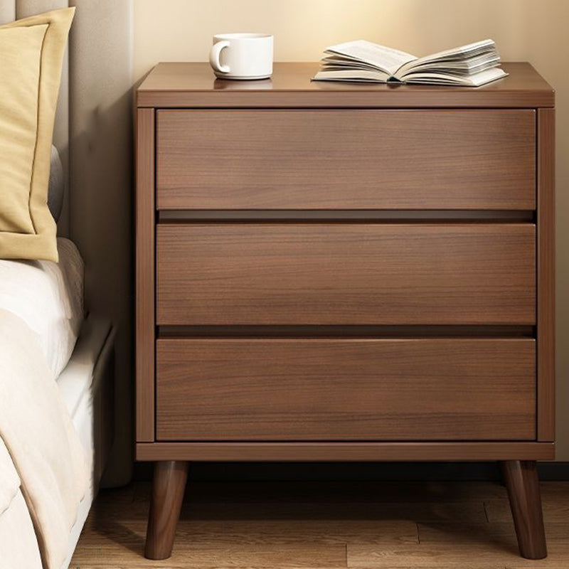 Modern Minimalist Eco-Friendly Board Rectangular Nightstand 2/3 Drawers For Bedroom