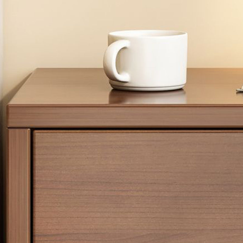 Modern Minimalist Eco-Friendly Board Rectangular Nightstand 2/3 Drawers For Bedroom