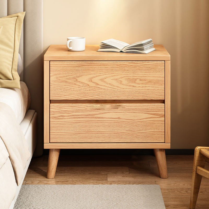 Modern Minimalist Eco-Friendly Board Rectangular Nightstand 2/3 Drawers For Bedroom