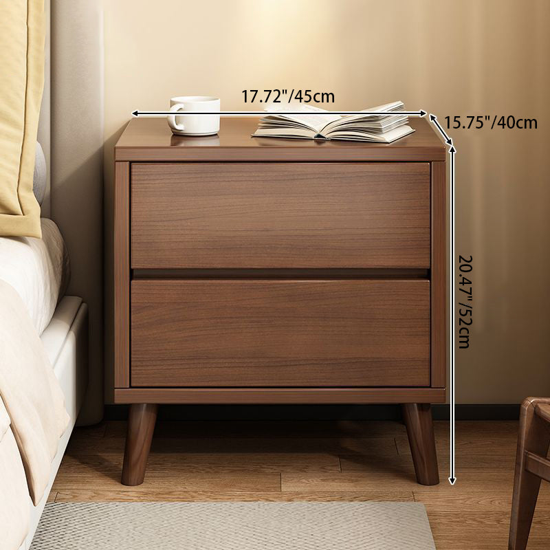 Modern Minimalist Eco-Friendly Board Rectangular Nightstand 2/3 Drawers For Bedroom