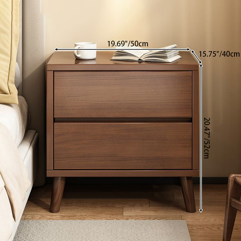 Modern Minimalist Eco-Friendly Board Rectangular Nightstand 2/3 Drawers For Bedroom