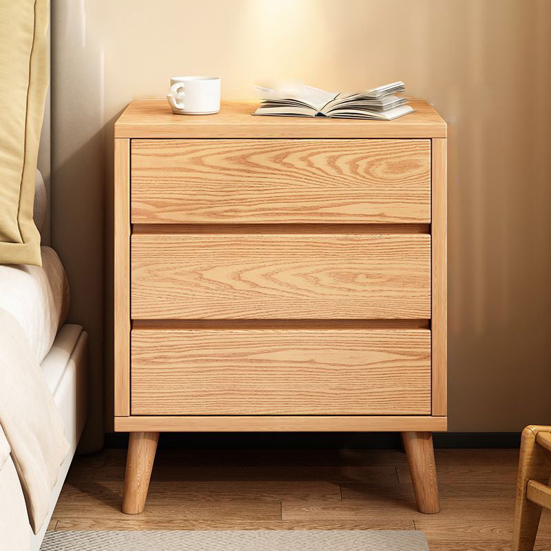 Modern Minimalist Eco-Friendly Board Rectangular Nightstand 2/3 Drawers For Bedroom