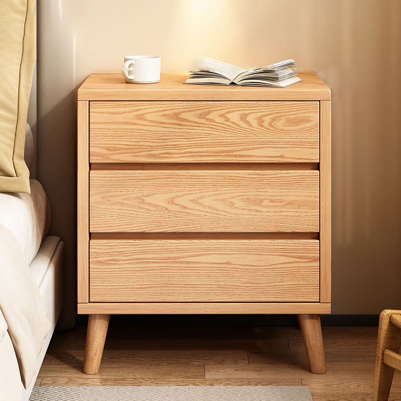 Modern Minimalist Eco-Friendly Board Rectangular Nightstand 2/3 Drawers For Bedroom