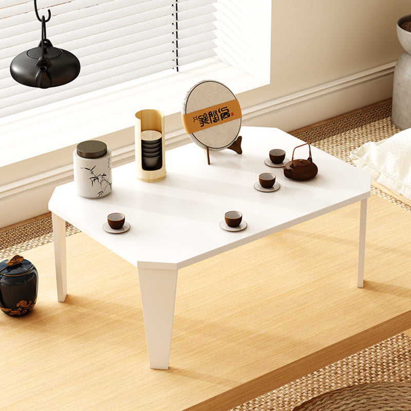 Modern Minimalist MDF Rectangular Low Coffee Table With Folding Legs For Living Room