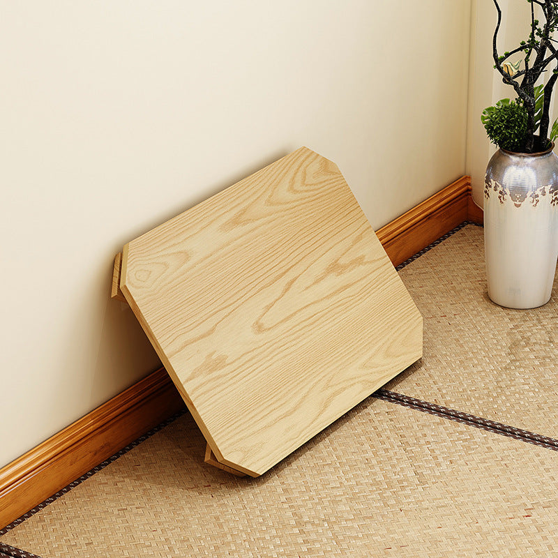 Modern Minimalist MDF Rectangular Low Coffee Table With Folding Legs For Living Room