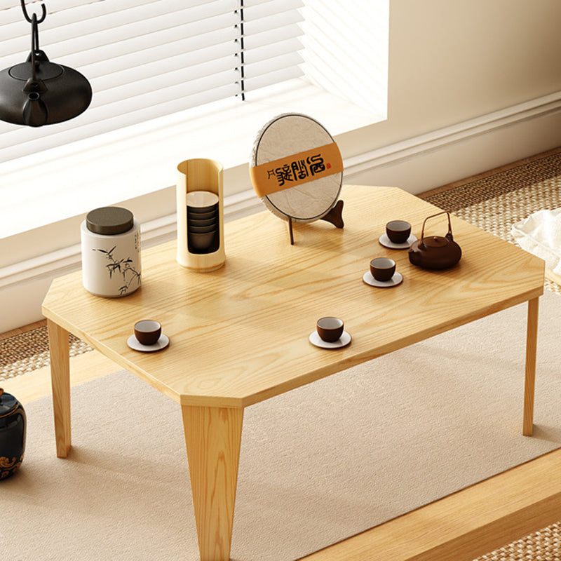 Modern Minimalist MDF Rectangular Low Coffee Table With Folding Legs For Living Room