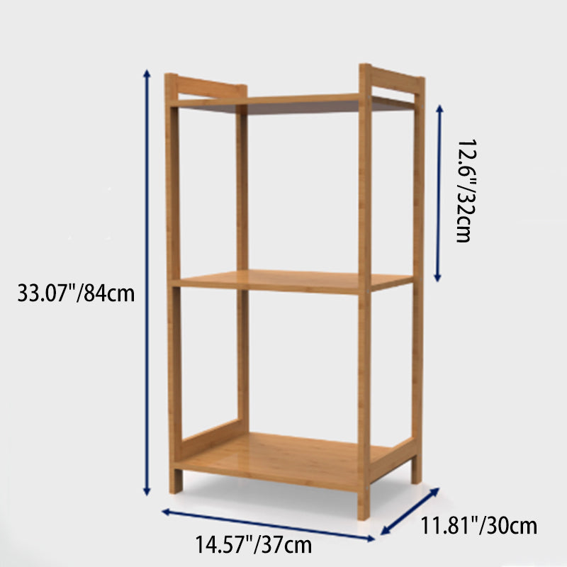 Premium Bamboo 3/4/5-Tier Storage Shelf - Extra Wide & Tall Design For Living Room&Kitchen