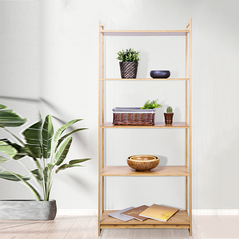Premium Bamboo 3/4/5-Tier Storage Shelf - Extra Wide & Tall Design For Living Room&Kitchen