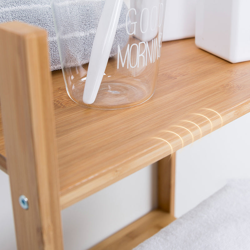 Premium Bamboo 3/4/5-Tier Storage Shelf - Extra Wide & Tall Design For Living Room&Kitchen