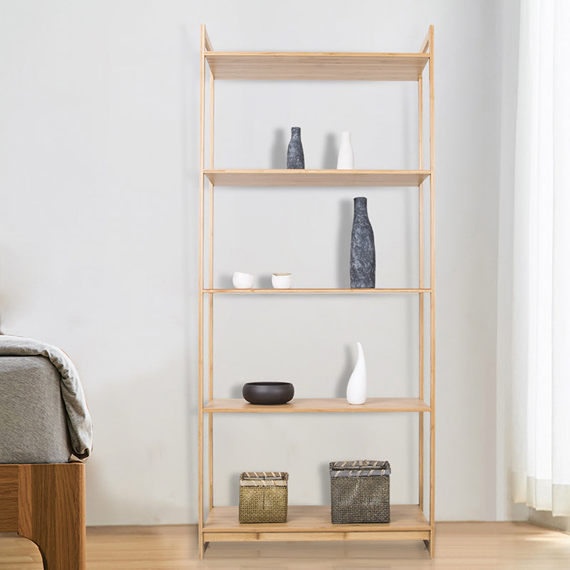Premium Bamboo 3/4/5-Tier Storage Shelf - Extra Wide & Tall Design For Living Room&Kitchen