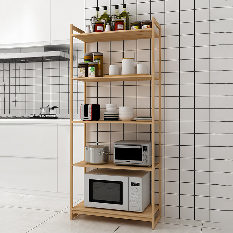 Premium Bamboo 3/4/5-Tier Storage Shelf - Extra Wide & Tall Design For Living Room&Kitchen