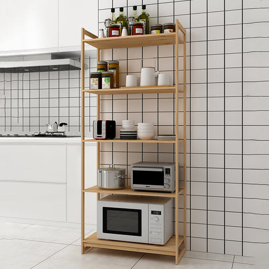Premium Bamboo 3/4/5-Tier Storage Shelf - Extra Wide & Tall Design For Living Room&Kitchen