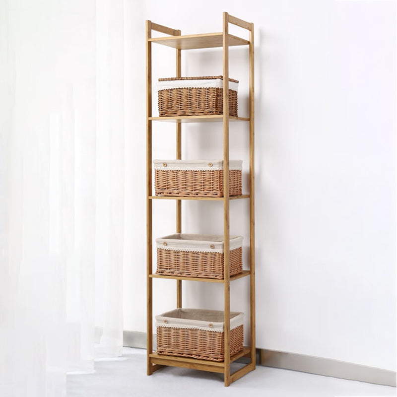 Premium Bamboo 3/4/5-Tier Storage Shelf - Extra Wide & Tall Design For Living Room&Kitchen