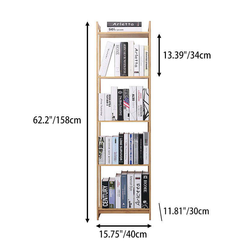 Premium Bamboo 3/4/5-Tier Storage Shelf - Extra Wide & Tall Design For Living Room&Kitchen