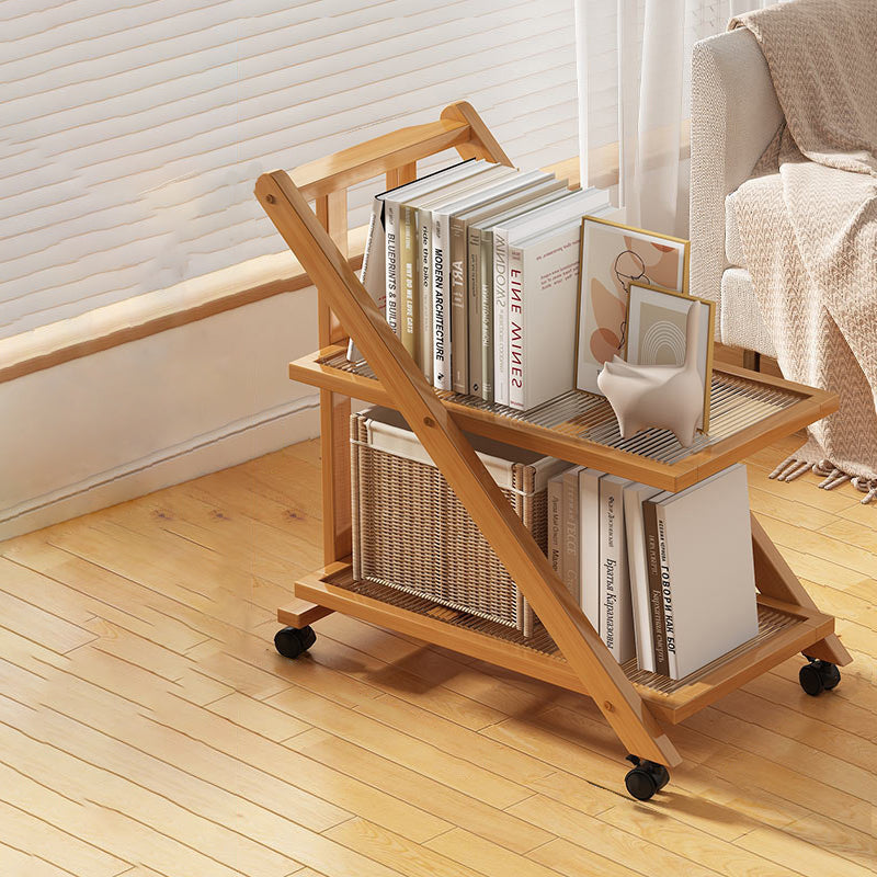 Modern Minimalist Removable Nanzhu Acrylic ABS Bookshelf End Table 2/3 Tier For Living Room