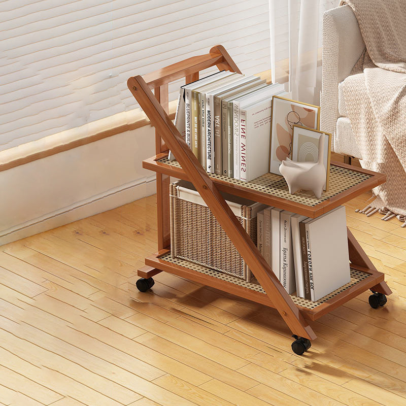 Modern Minimalist Removable Nanzhu Acrylic ABS Bookshelf End Table 2/3 Tier For Living Room