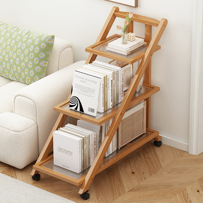 Modern Minimalist Removable Nanzhu Acrylic ABS Bookshelf End Table 2/3 Tier For Living Room