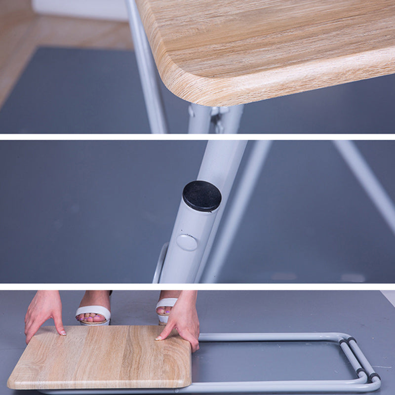Modern Simplicity MDF Steel Square Foldable Desks 1-Tray For Study
