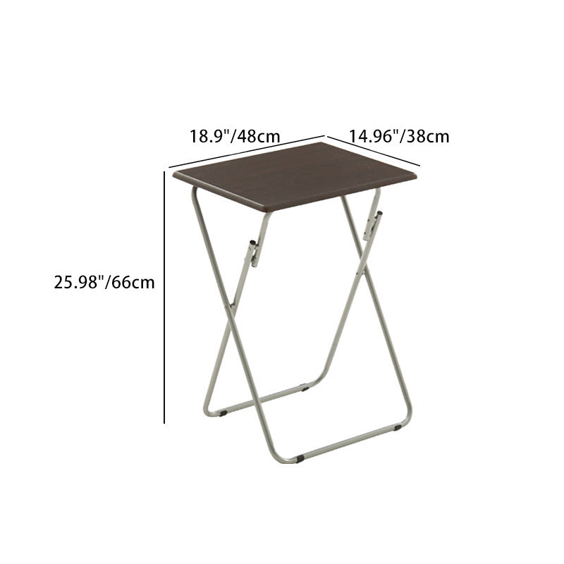 Modern Simplicity MDF Steel Square Foldable Desks 1-Tray For Study