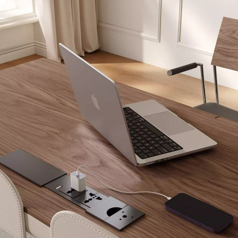 Modern Transitional Saddle Leather Wood Stainless Steel X-Shape Leg Wraparound Baffle Rectangular Desks 2-Drawer For Home Office