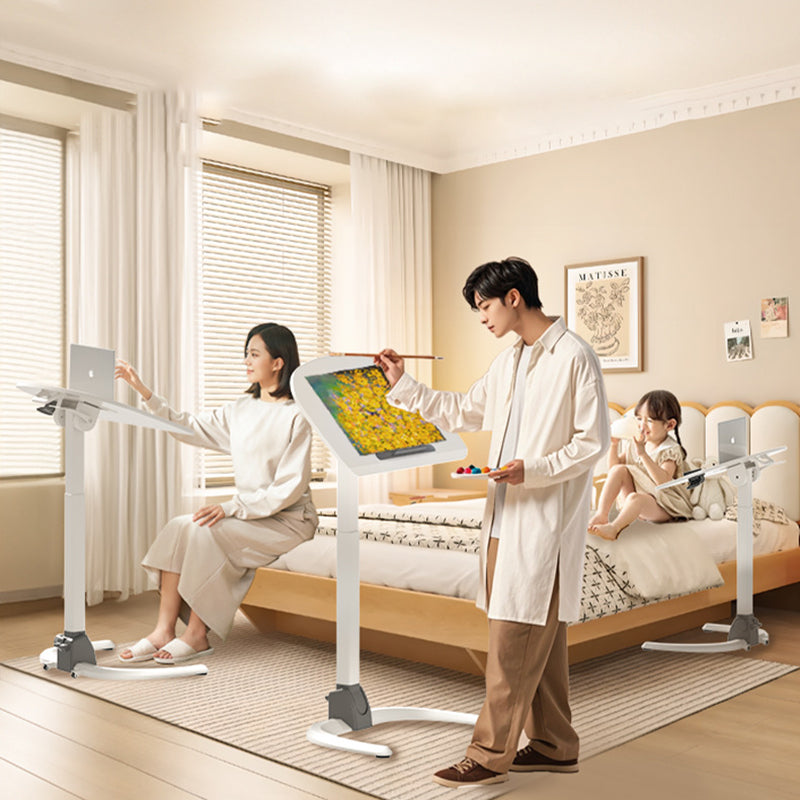 Modern Simplicity Plate Hardware Rectangular Foldable Liftable Mobile Desks For Home Office