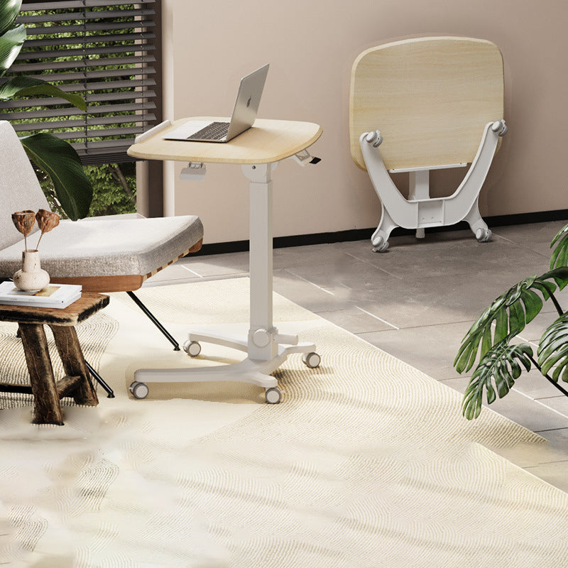 Modern Simplicity Plate Hardware Rectangular Foldable Liftable Mobile Desks For Home Office