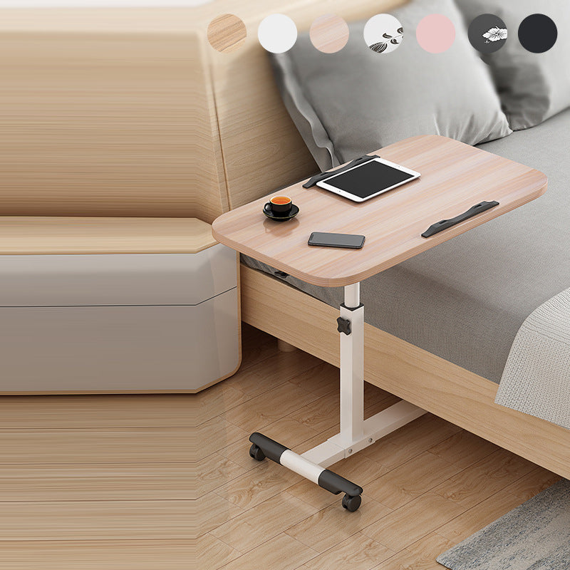Modern Minimalist Rectangle MDF Carbon Steel Desk Liftable 4-Leg For Home Office