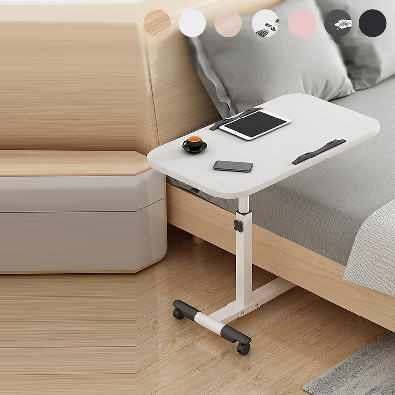 Modern Minimalist Rectangle MDF Carbon Steel Desk Liftable 4-Leg For Home Office