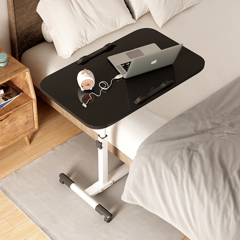 Modern Minimalist Rectangle MDF Carbon Steel Desk Liftable 4-Leg For Home Office