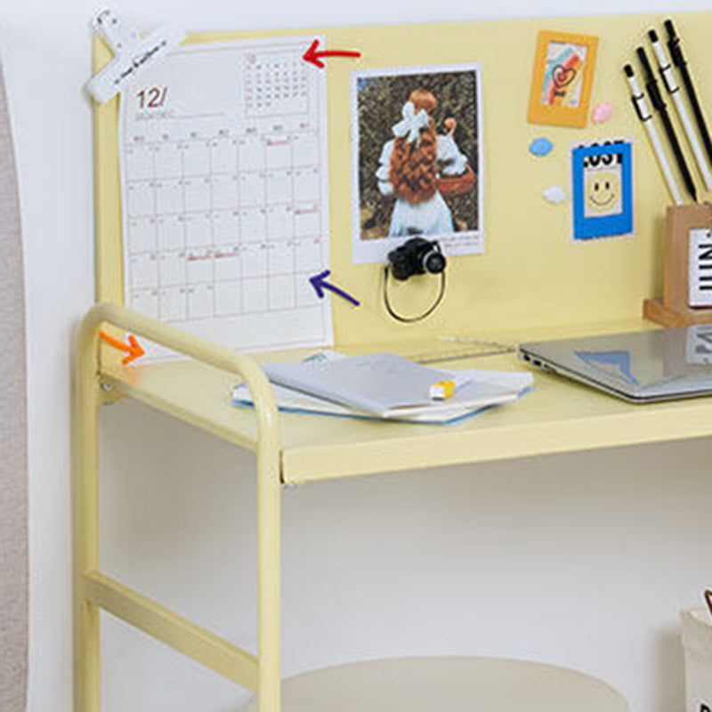 Contemporary Industrial Rectangular Iron Magnetic Desk 1-Tier For Study