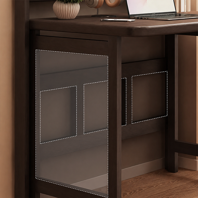 Modern Minimalist Foldable Rectangle Rubberwood Desk For Home Office