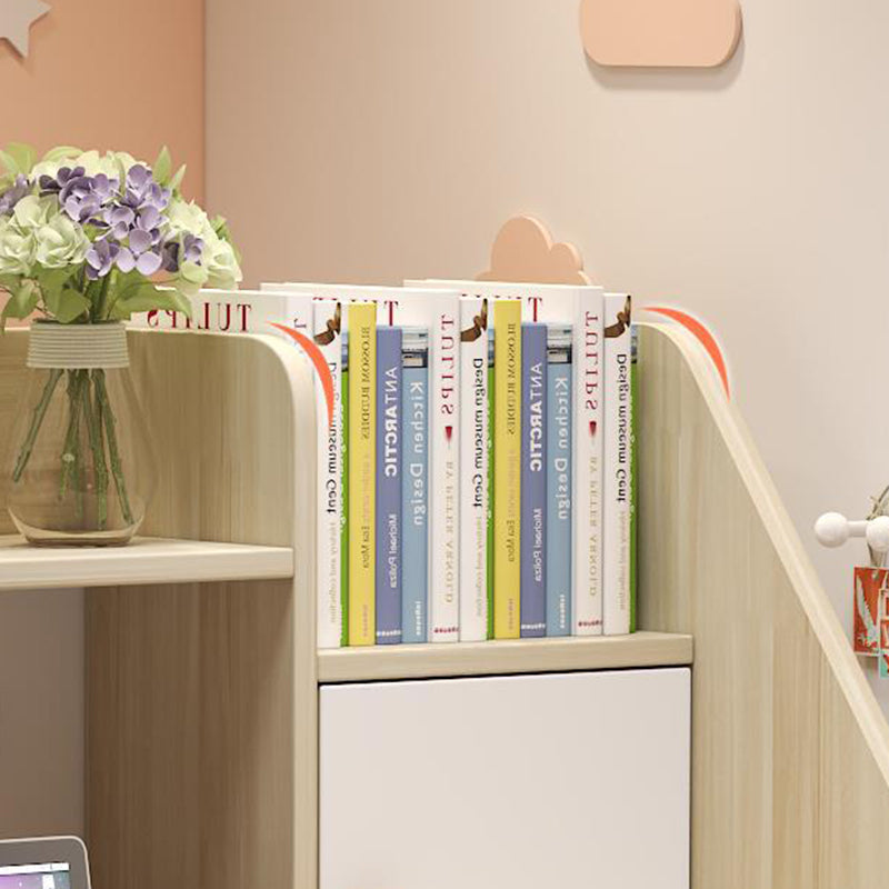Modern Minimalist Rectangle MDF Desk 1-Shelf For Home Office