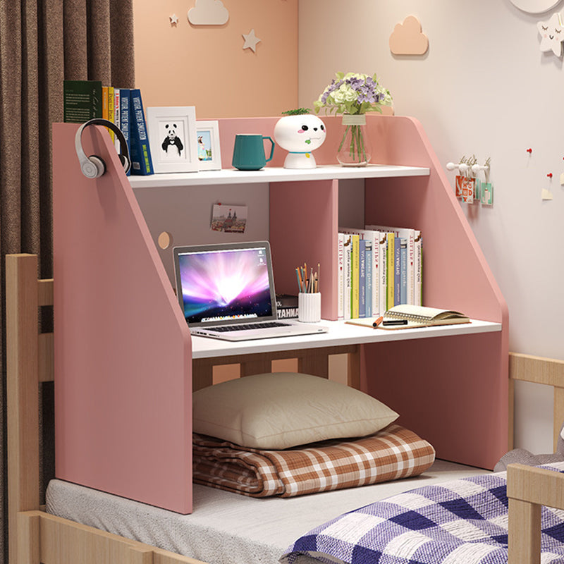 Modern Minimalist Rectangle MDF Desk 1-Shelf For Home Office