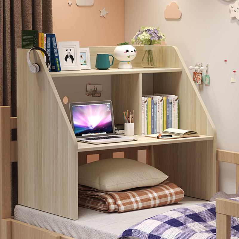 Modern Minimalist Rectangle MDF Desk 1-Shelf For Home Office