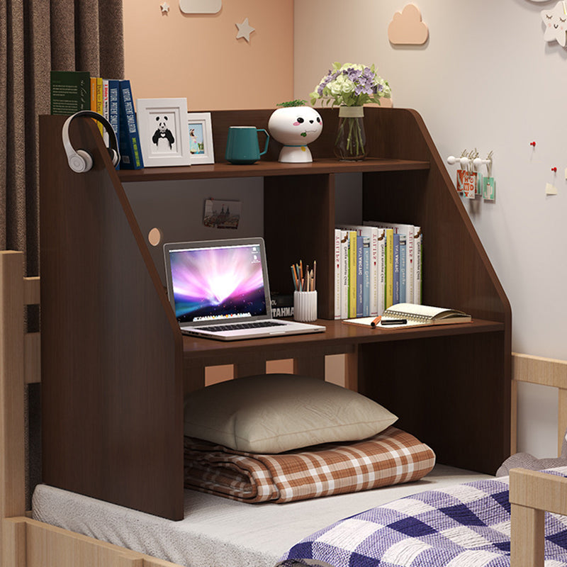 Modern Minimalist Rectangle MDF Desk 1-Shelf For Home Office